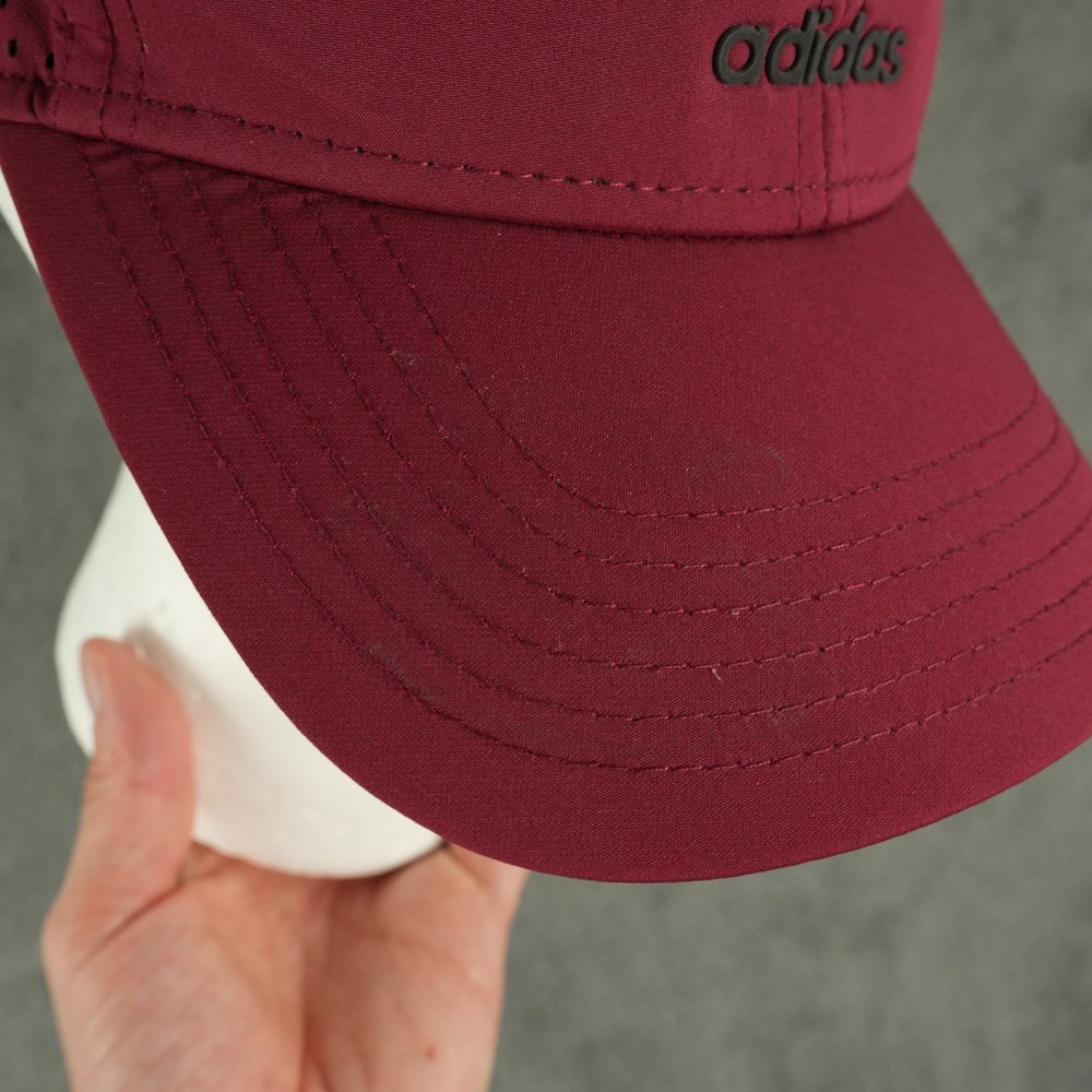 Adidas Originals Hat Mens OSFM Maroon Tech Mesh‎ Perforated Snapback Trefoil - Picture 10 of 10